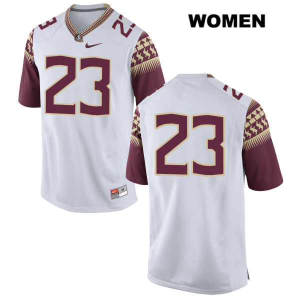 Women's NCAA Nike Florida State Seminoles #23 Herbans Paul College No Name White Stitched Authentic Football Jersey KMR8869PM